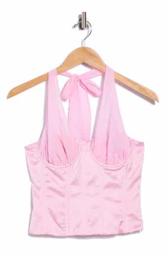 Ashley Mesh Strap Halter Top
