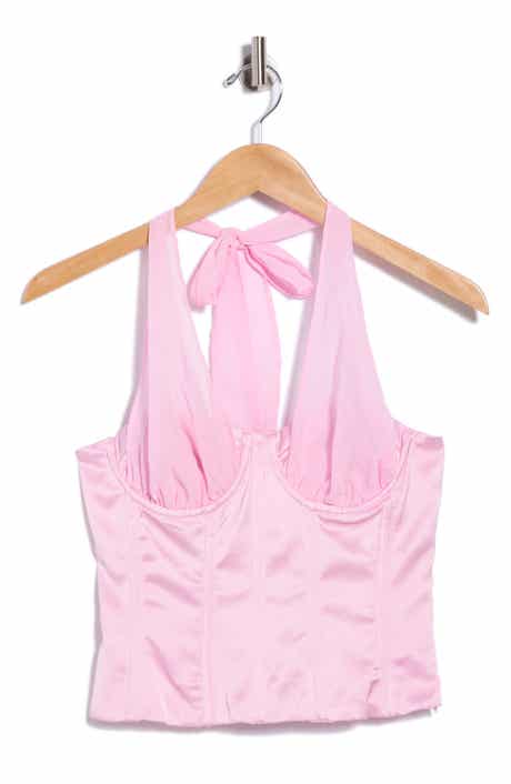 Ashley Mesh Strap Halter Top