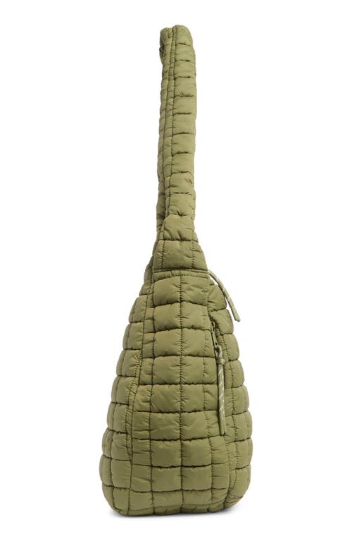 Urban Expressions Handbags Square Quilt Nylon Hobo Bag In Green