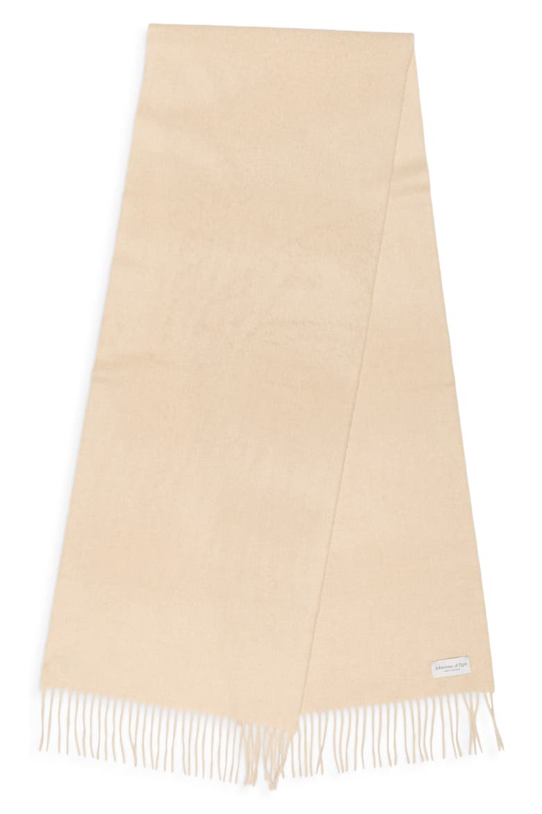 Cashmere Fringe Scarf, Alternate, color, BLONDE