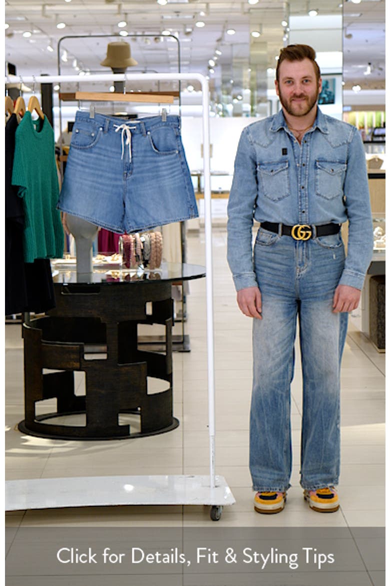 Drawstring Denim Shorts video