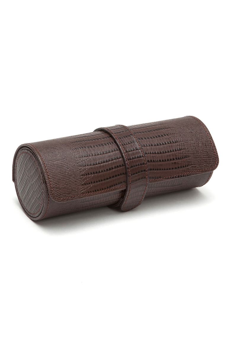 Blake Watch Roll, Main, color, BROWN LIZARD