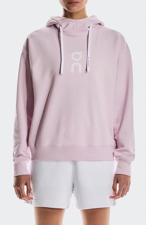 On Club Oversize Organic Cott Blend Hoodie In Pink