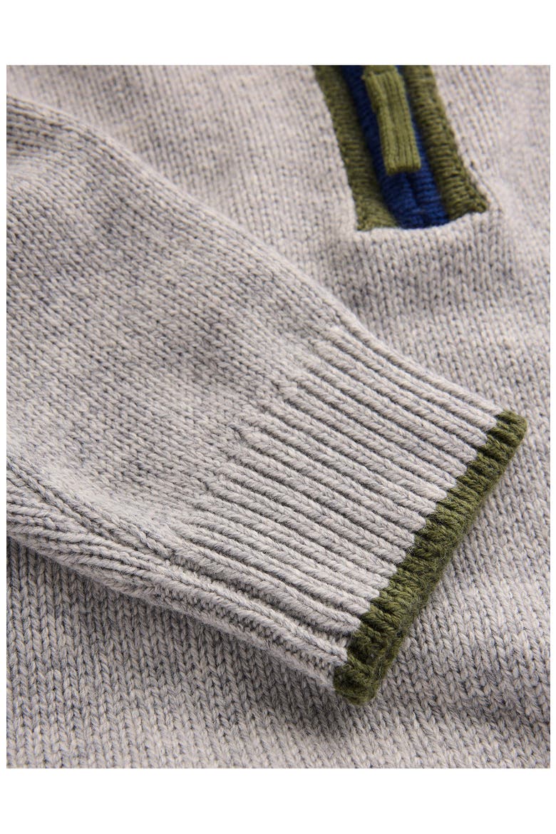 Kids' Heritage Half Zip Sweater, Alternate, color, GREY