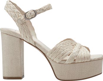 Chela Platform Raffia Sandal