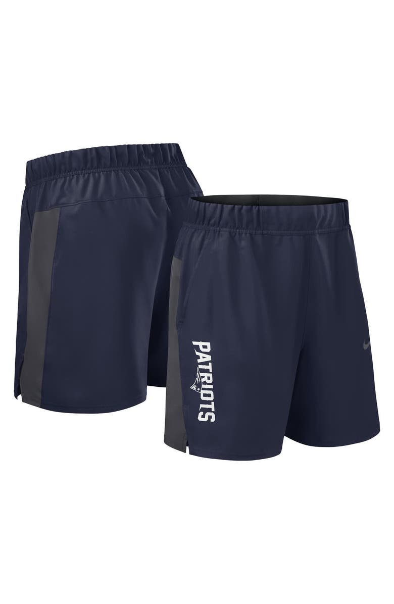 Nike Men's Nike Navy New England Patriots Woven Victory Performance Shorts, Alternate, color, Navy
