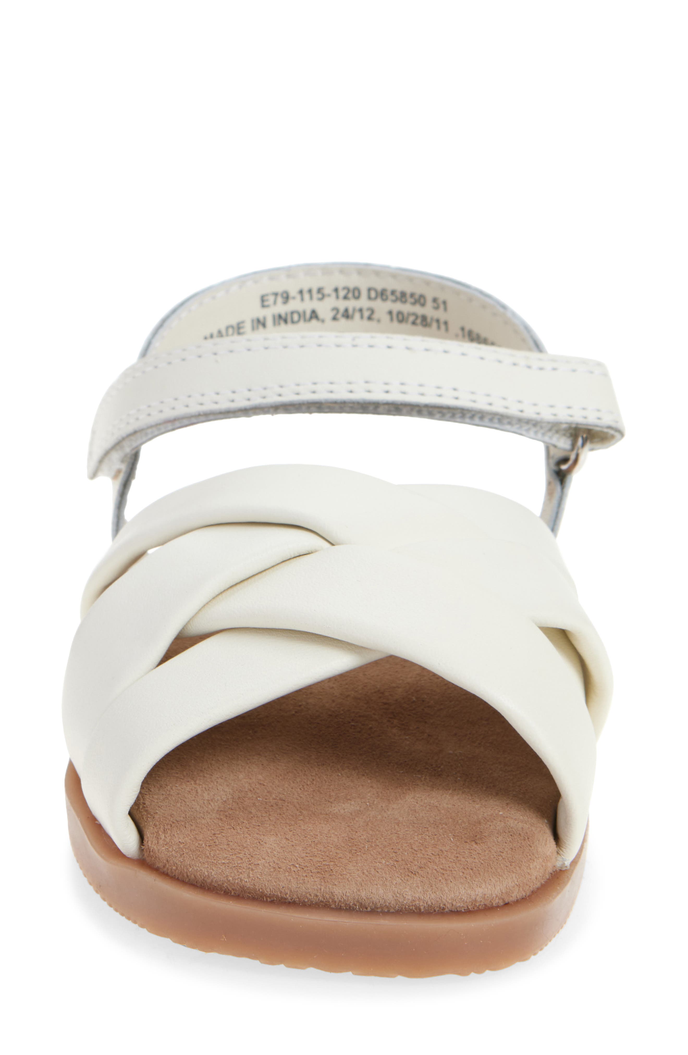 NEXT Kids' Ankle Strap Sandal, Alternate, color, Cream