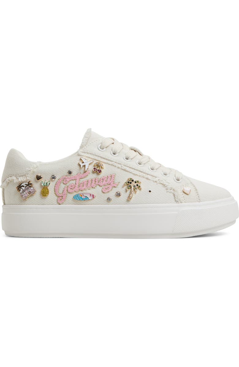 ALDO Beachvibes Sneaker, Alternate, color, Ivory Multicolor