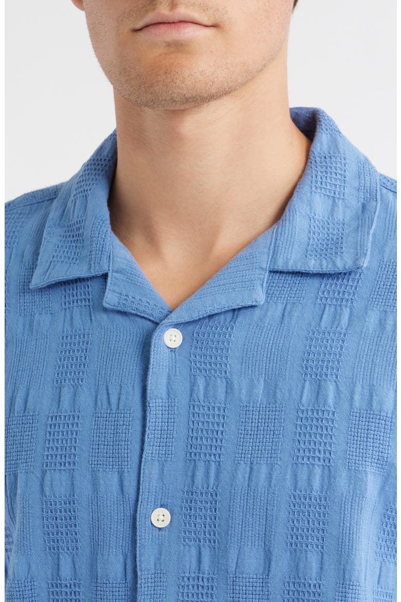 Didcot Seersucker Camp Shirt, Alternate, color, MID BLUE