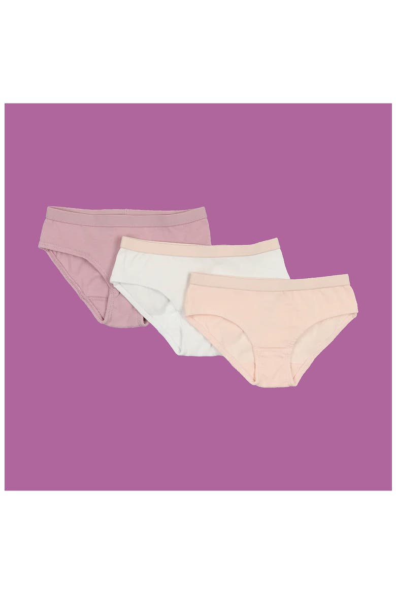 Kids' 3-Pack Assorted Briefs, Alternate, color, MAUVE