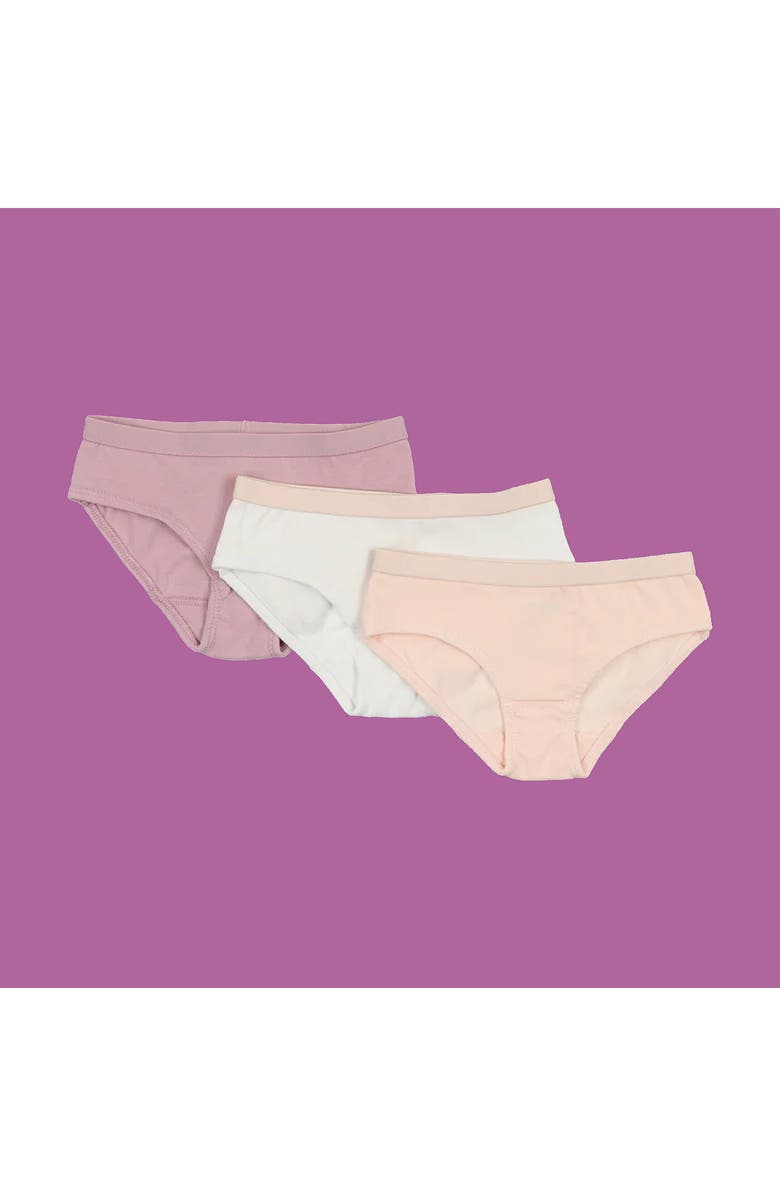 Manière Kids' 3-Pack Assorted Briefs, Alternate, color, Mauve
