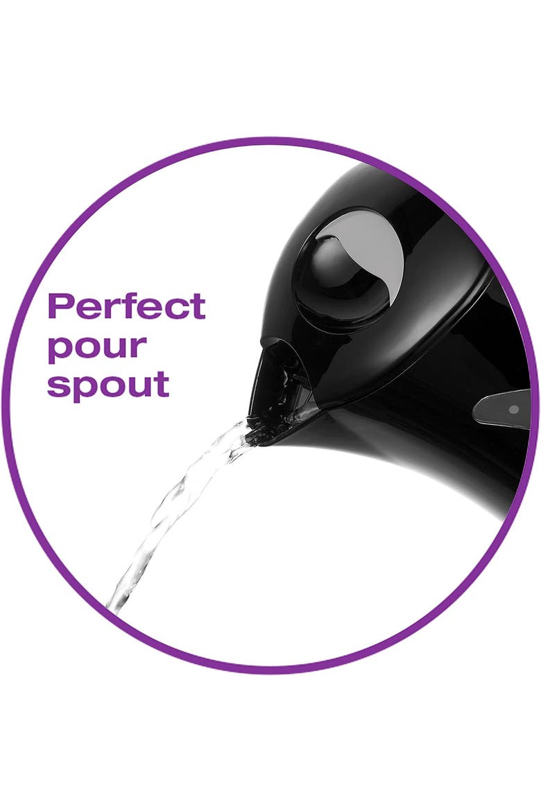 Cordless Electric Kettle, Alternate, color, Black