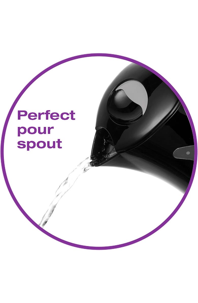 Salton Cordless Electric Kettle, Alternate, color, Black