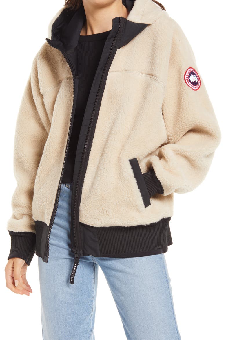 Simcoe Fleece Hoodie, Main, color, LIGHT TAN