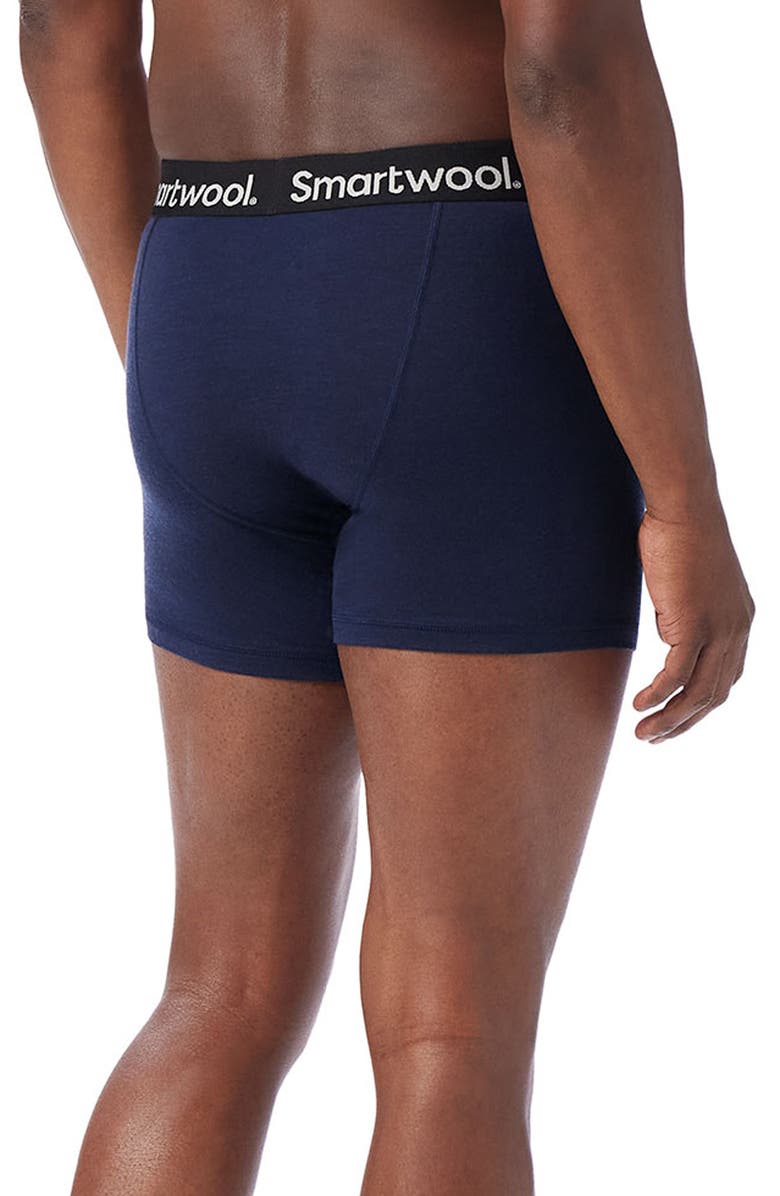 Smartwool Merino Wool Blend Boxer Briefs, Alternate, color, Deep Navy