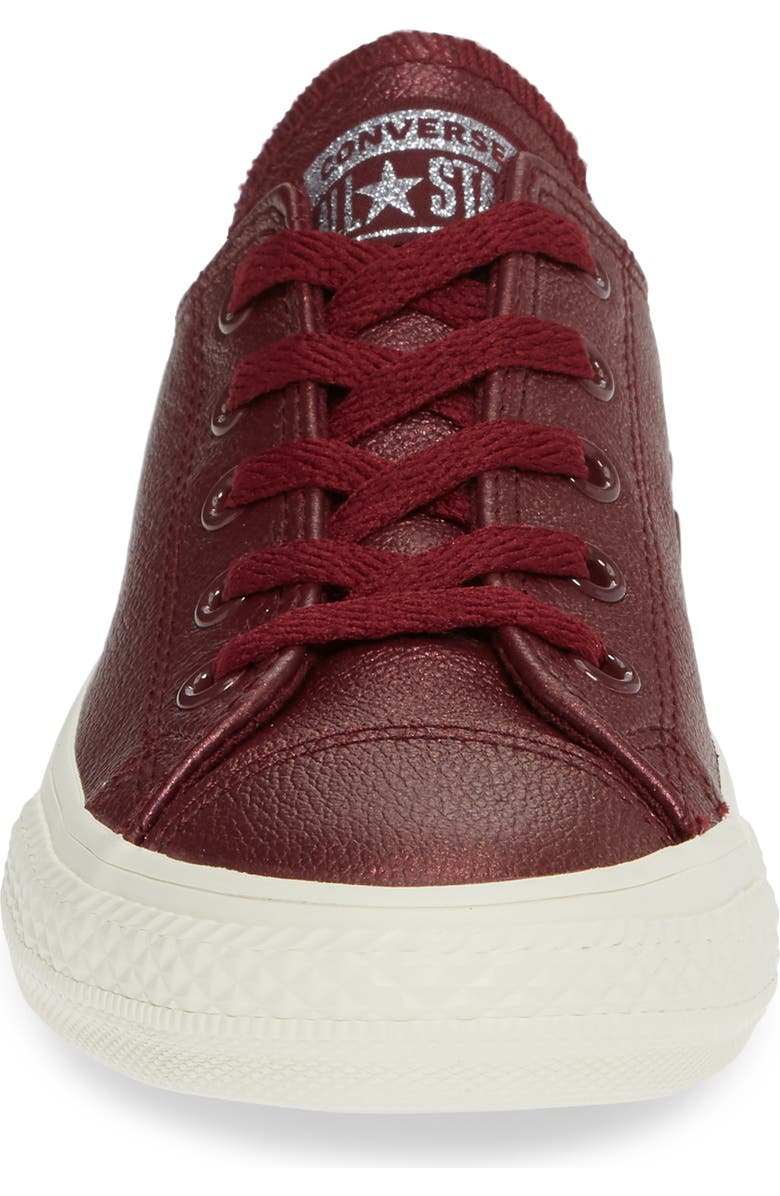 Converse Chuck Taylor<sup>®</sup> All Star<sup>®</sup> Metallic Faux Leather Ox Sneaker, Alternate, color,