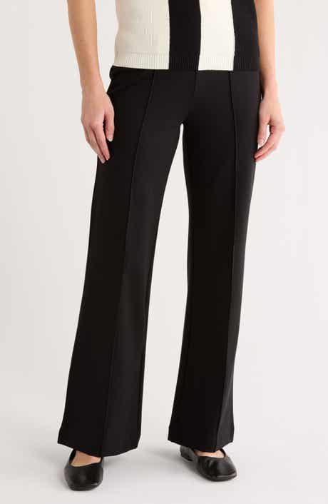DKNY Front Seam Straight Leg Ponte Pants