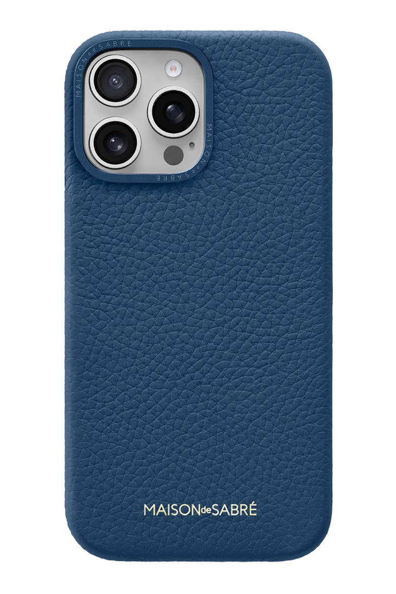 Leather Phone Case, Main, color, Pacific Blue