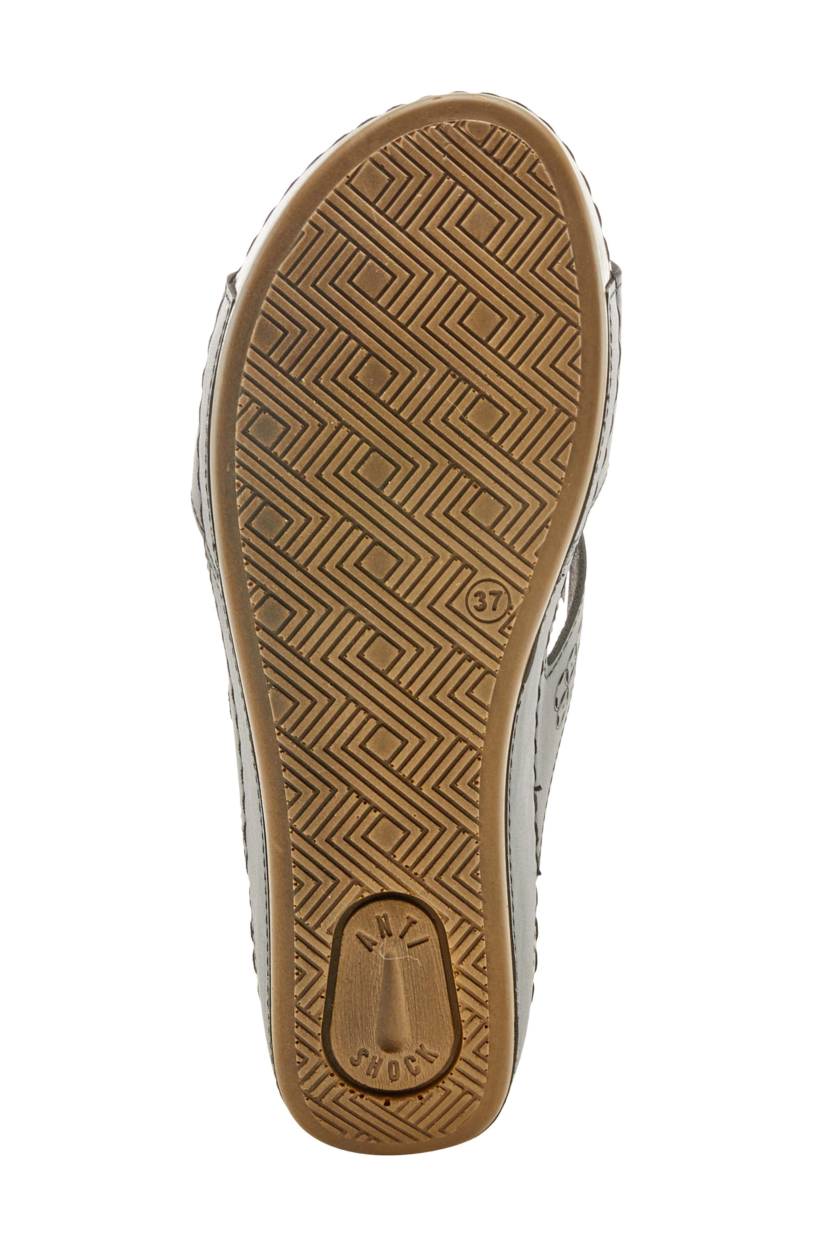 Flexus by Spring Step Thrume Wedge Slide Sandal, Alternate, color, Black