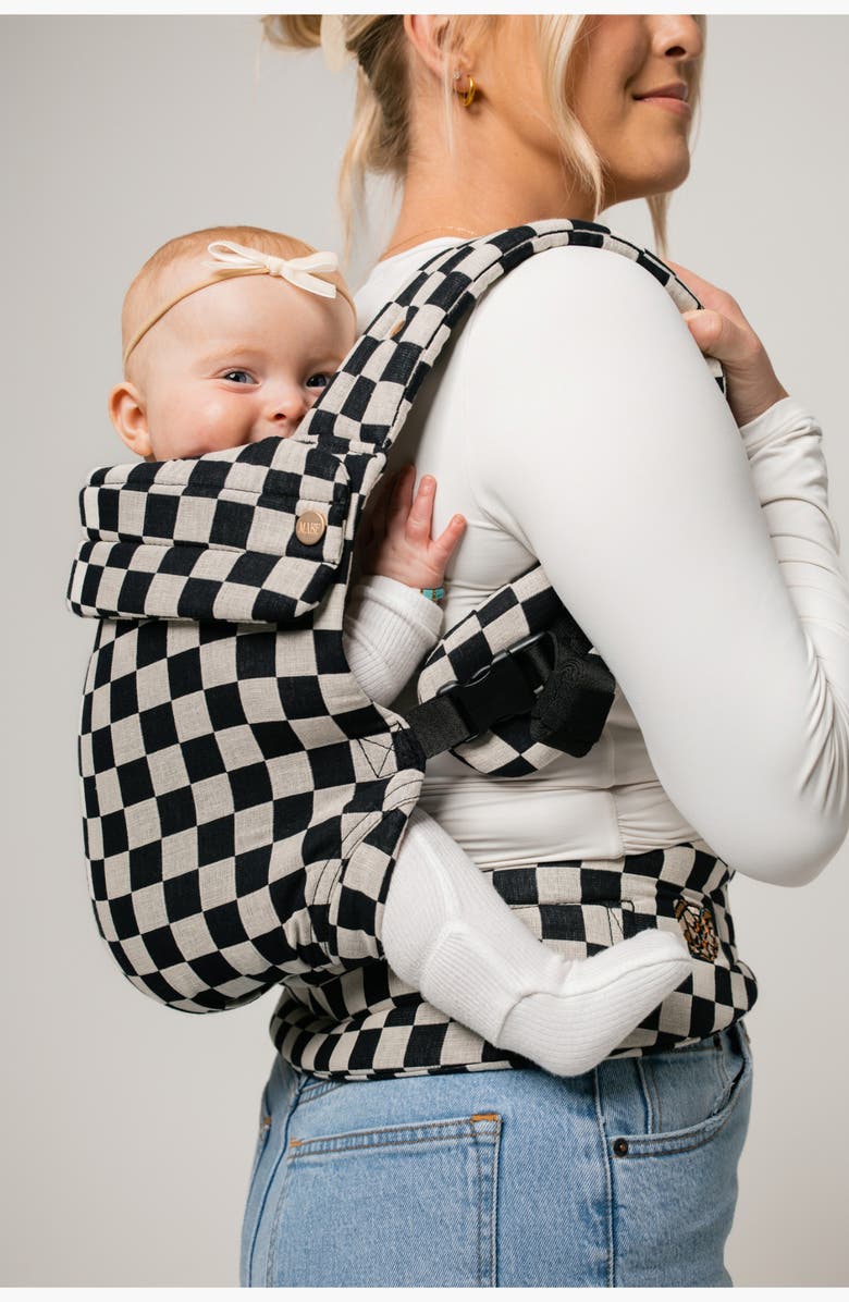 Mabē The Monarch Buckle Baby Carrier, Alternate, color, Ebony Check