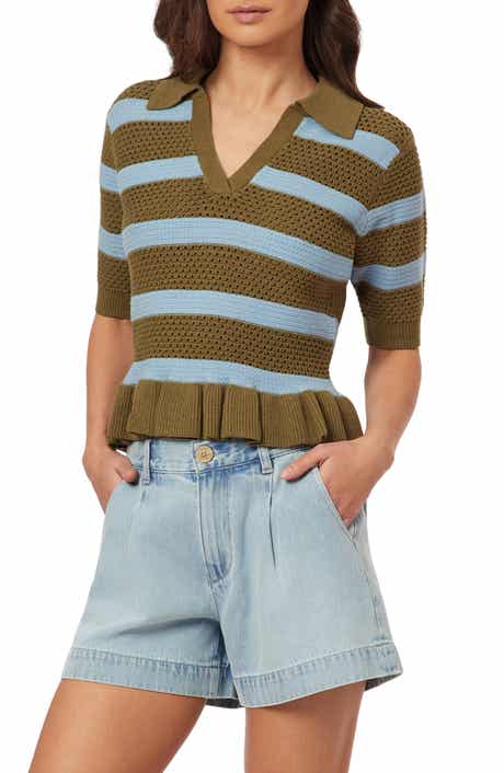 Scotch & Soda Pointelle Peplum Sweater