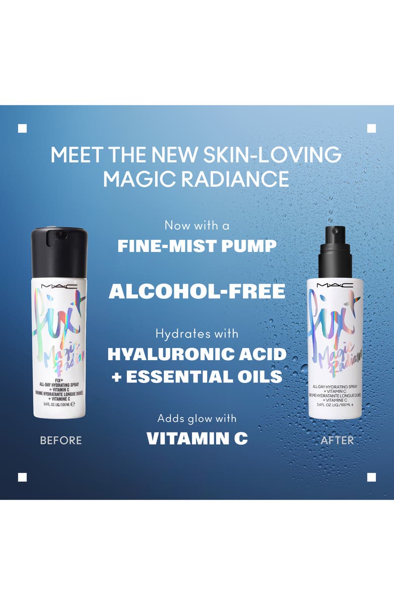 MAC Cosmetics Magic Radiance Fix+ All-Day Hydrating Setting Spray with Vitamin C, Alternate, color,