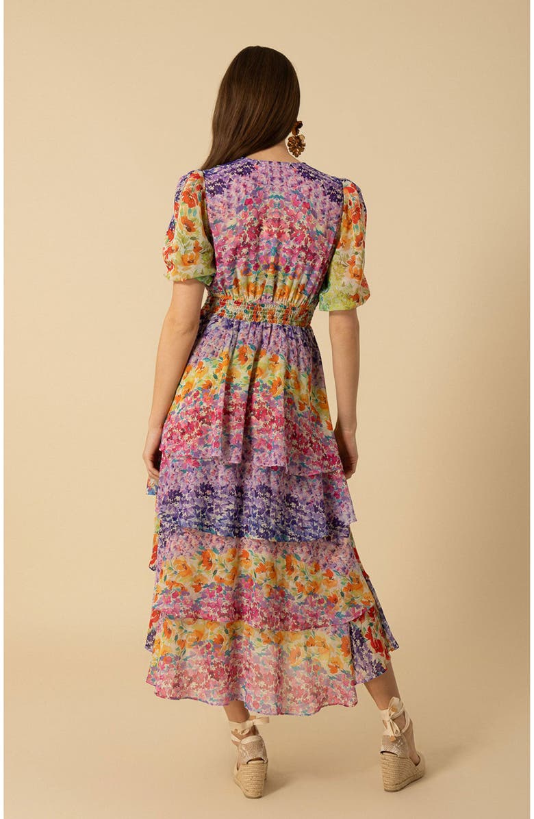 Hale Bob Lainey Tiered Chiffon Dress, Alternate, color,