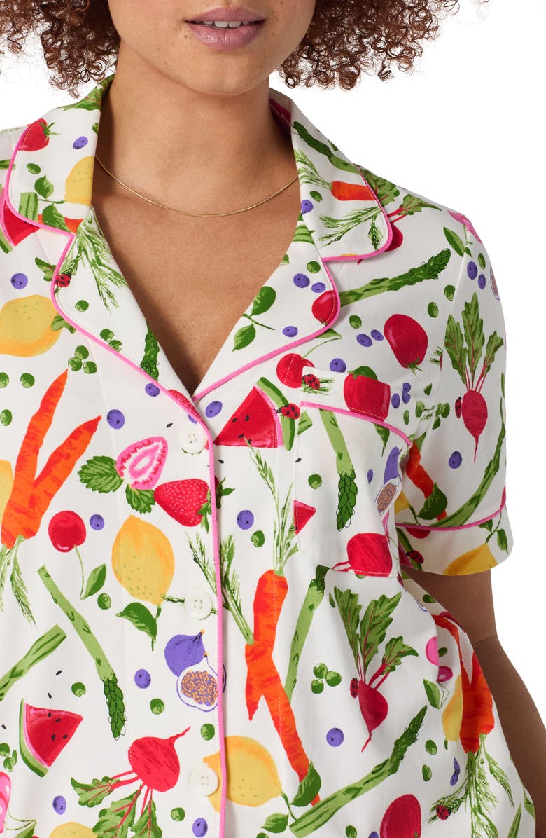 BedHead Pajamas Stretch Cotton Jersey Pajamas, Alternate, color, Organic Garden