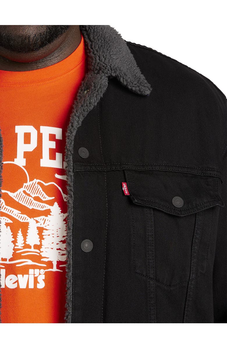 Levi's Big & Tall Faux Shearling Trucker Jacket, Alternate, color, 