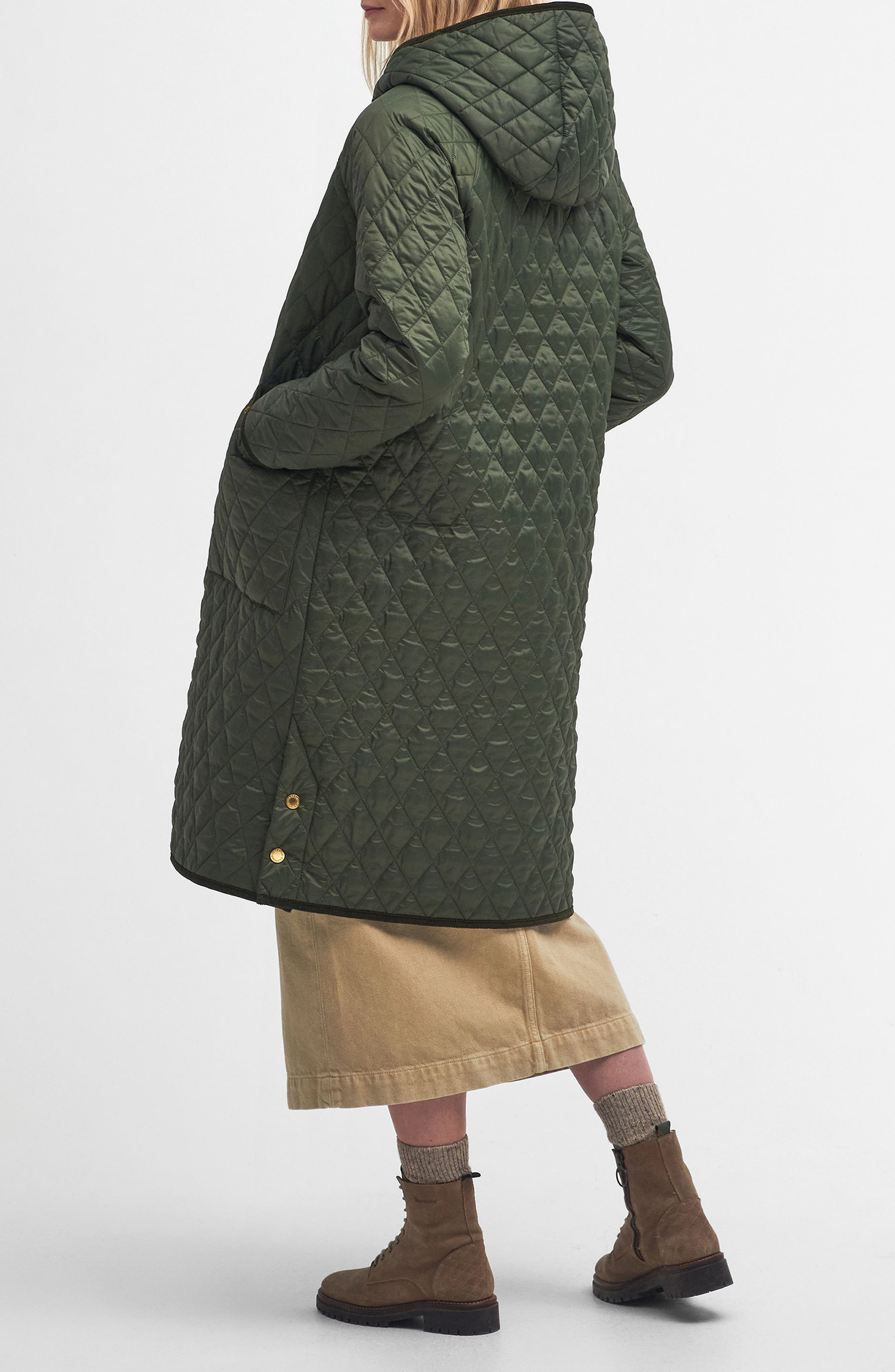 Harmby Hooded Quilted Coat - image 2