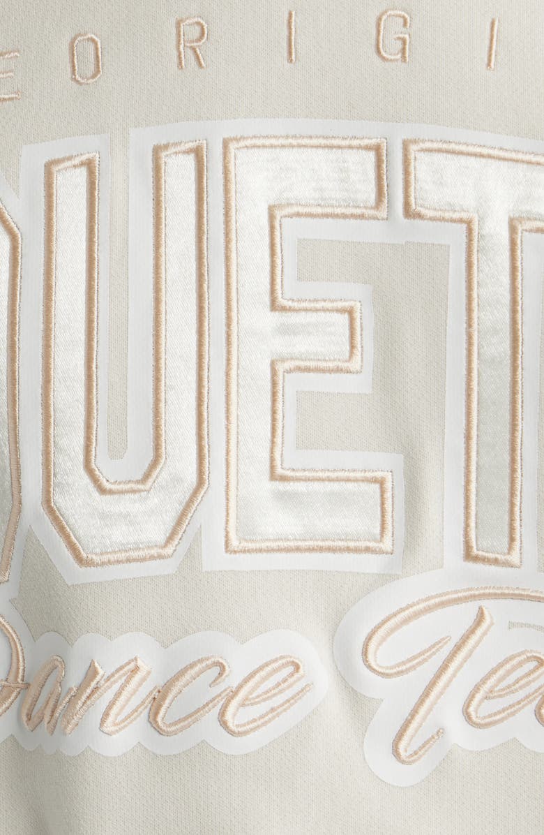 BOSS Orange Ever Embroidered Crewneck Cotton Sweatshirt, Alternate, color, Open White