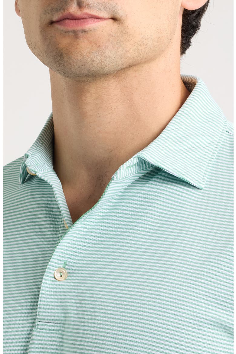 Candor Stripe Mesh Performance Polo, Alternate, color, FRESH MINT