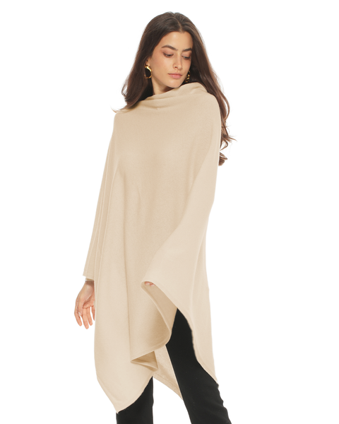Pure Cashmere Long Poncho