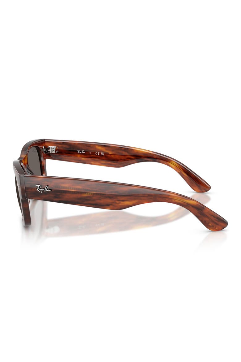 Mega Wayfarere II Square Sunglasses, Alternate, color, STRIPED HAVANA / DARK GREY