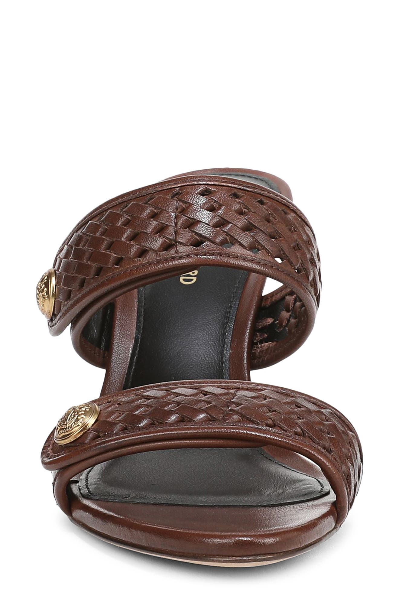 Veronica Beard Sona Wave Sandal, Alternate, color, Chocolate