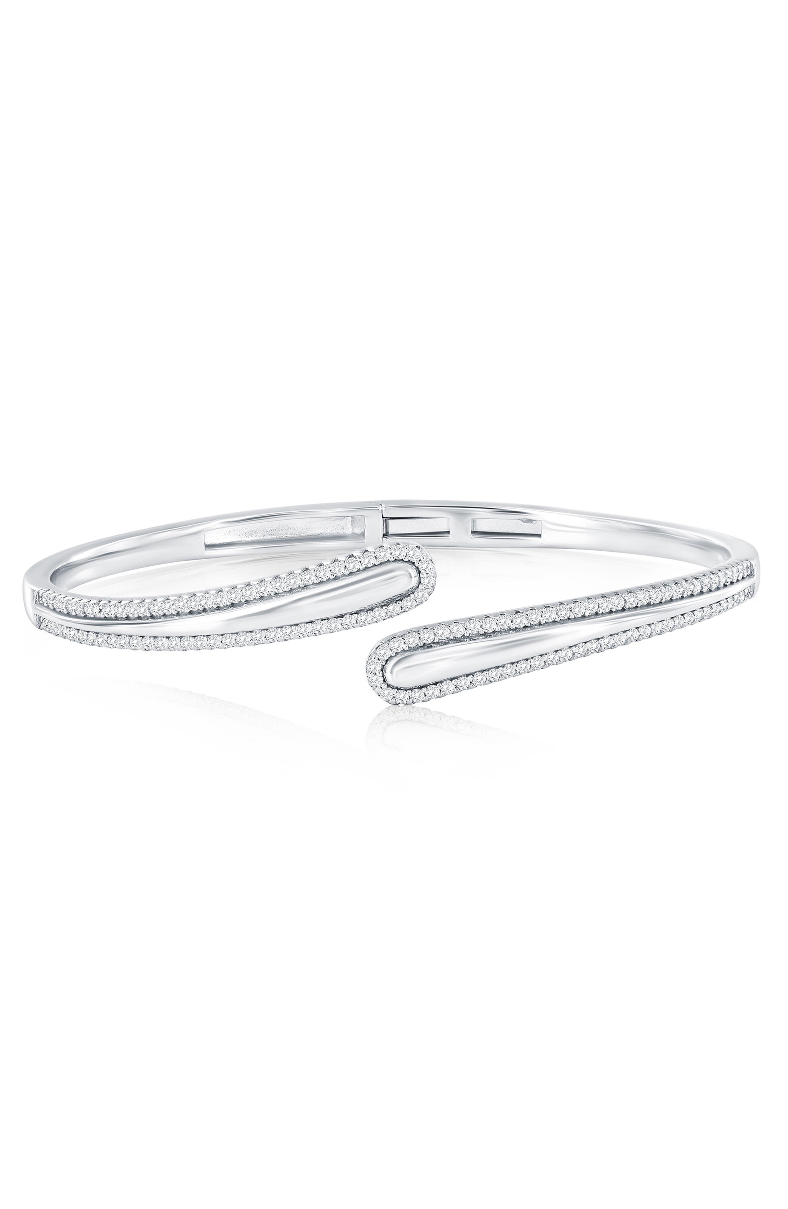 Bypass Cubic Zirconia Bangle