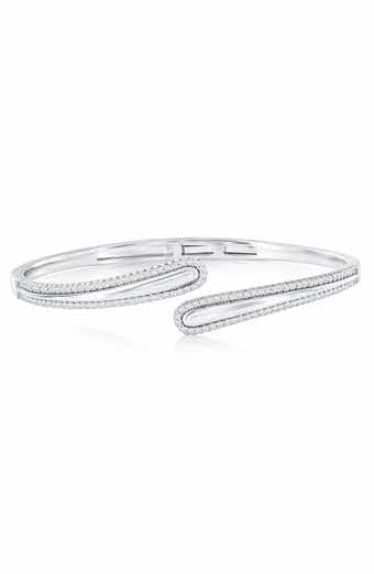 Bypass Cubic Zirconia Bangle
