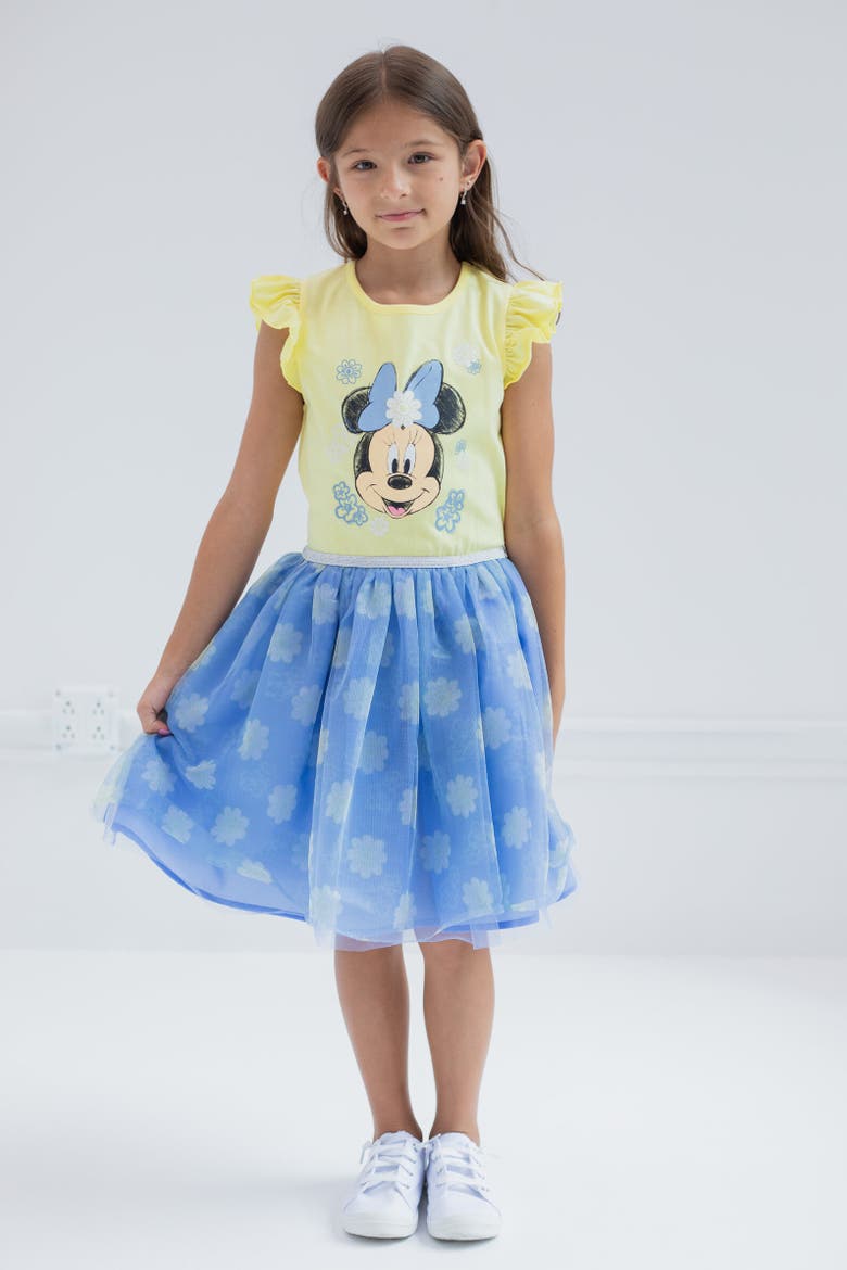 Minnie Mouse Sleeveless Tulle Dress, Alternate, color, Yellow