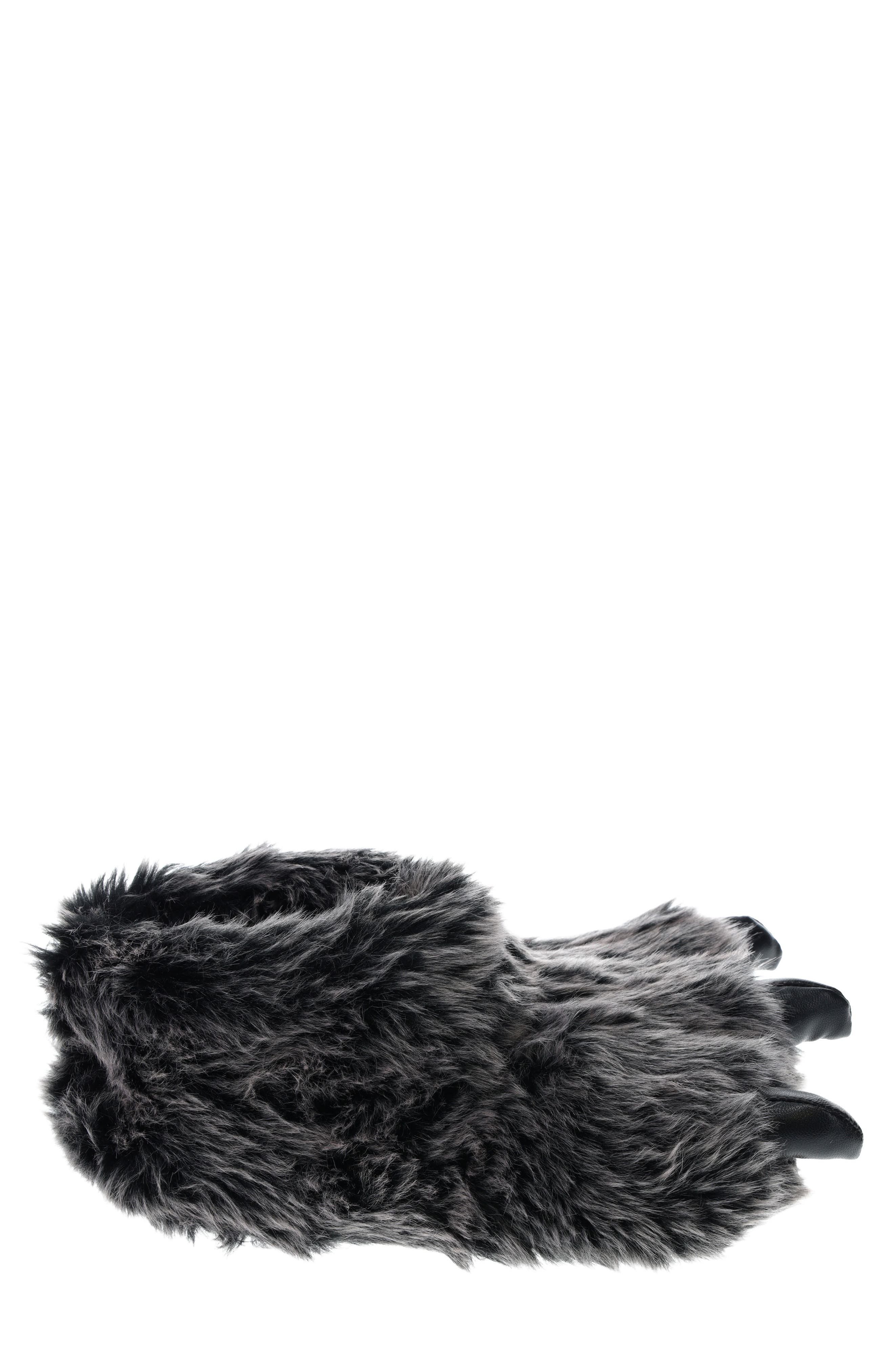 SG Footwear Plush Claw Slipper, Alternate, color, 