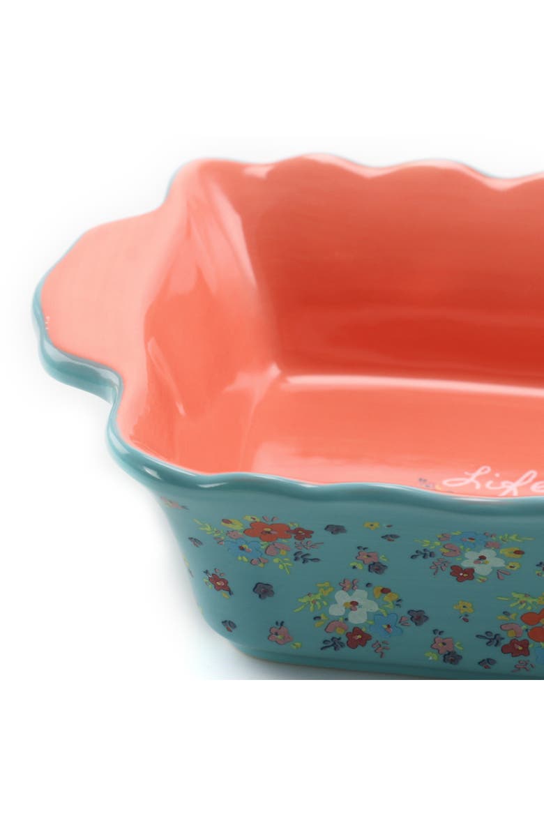 2 Piece Stoneware Bakeware Pan Set In Assorted Colors, Alternate, color, Blue