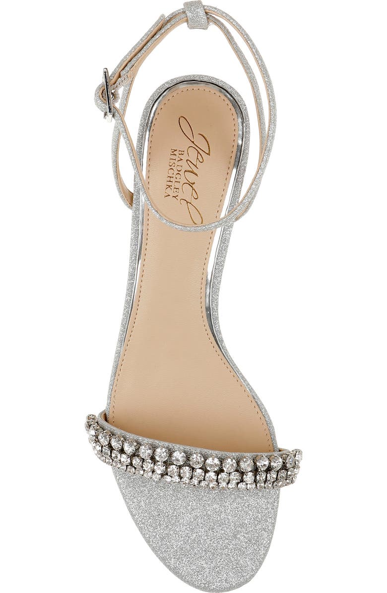Jewel Badgley Mischka Loren Ankle Strap Sandal, Alternate, color,