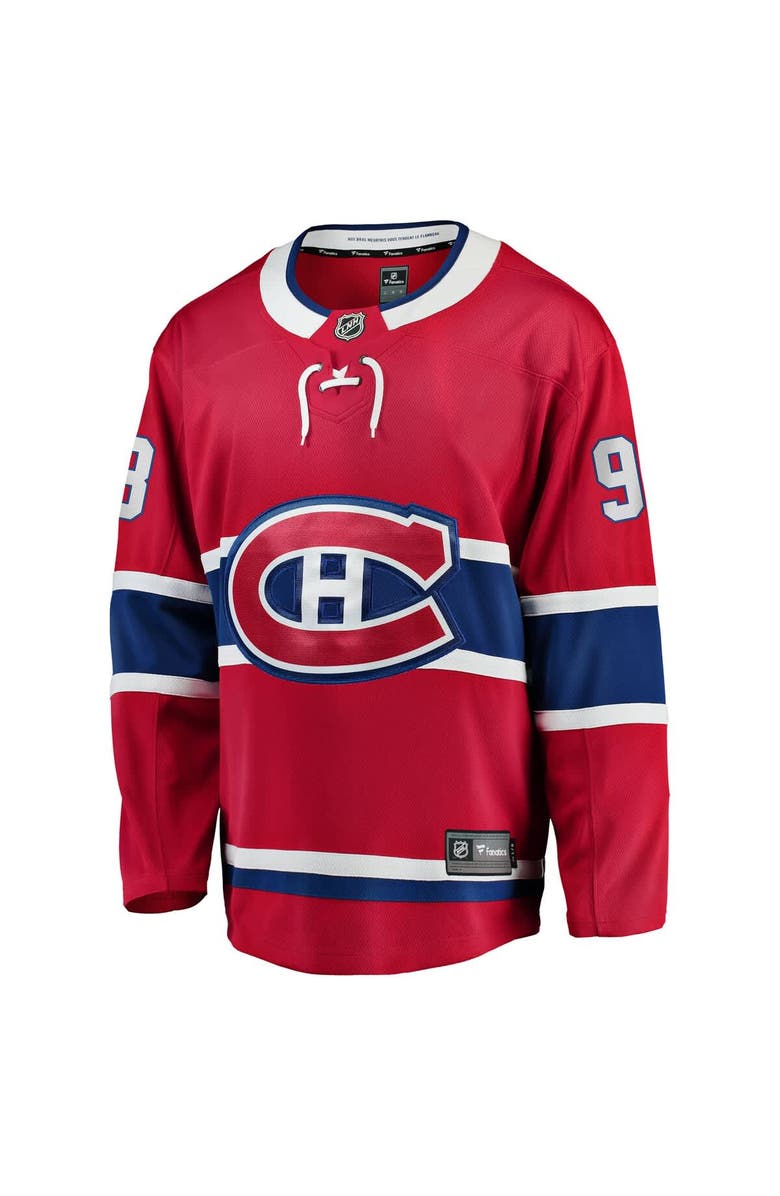 FANATICS Men's Fanatics Ivan Demidov Red Montreal Canadiens Home Breakaway Jersey, Alternate, color, Red