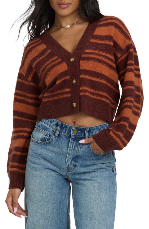 Something About It Stripe Crop Cardigan