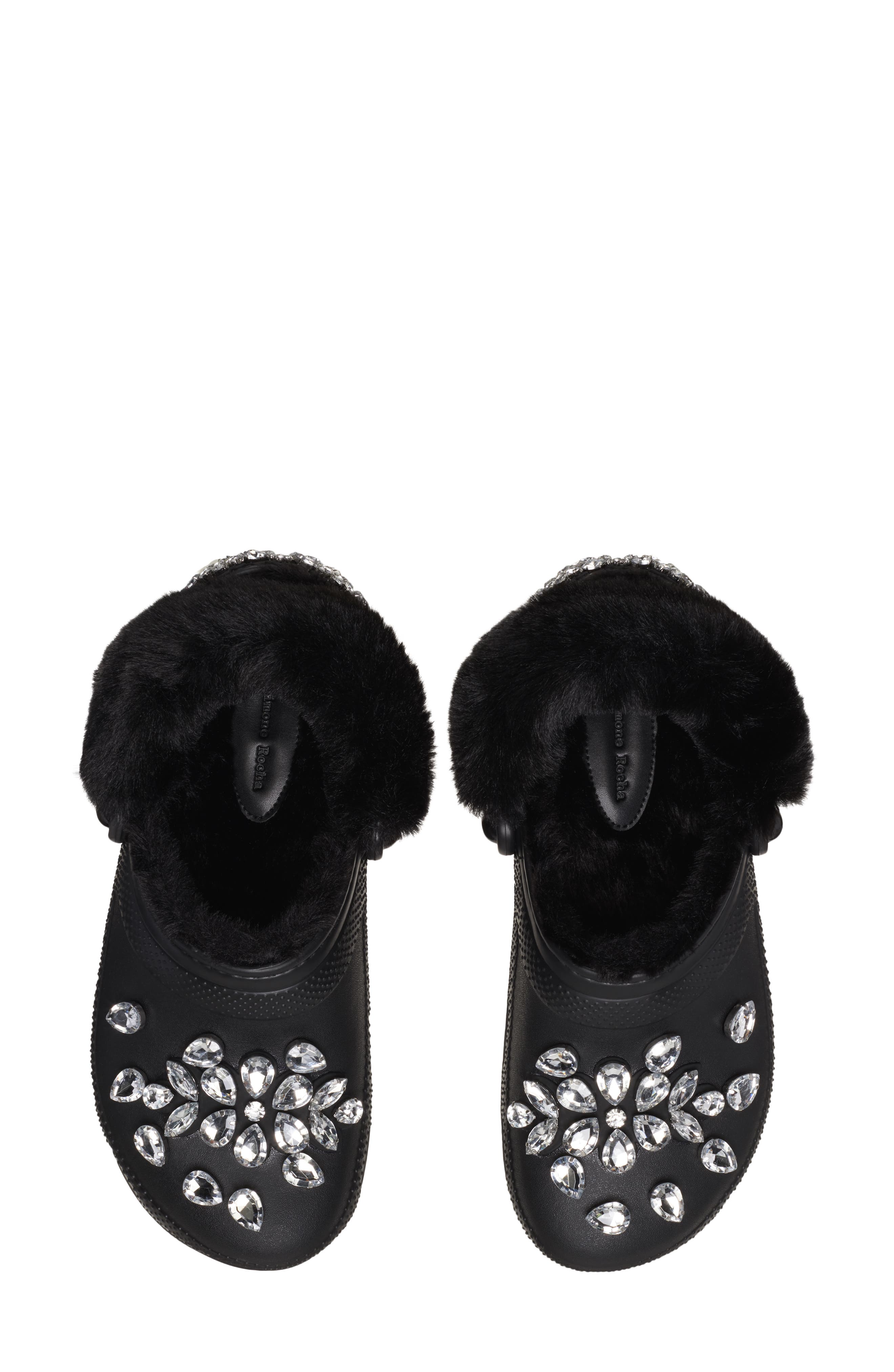 CROCS x Simone Rocha Classic Faux Fur Lined Clog, Alternate, color, 