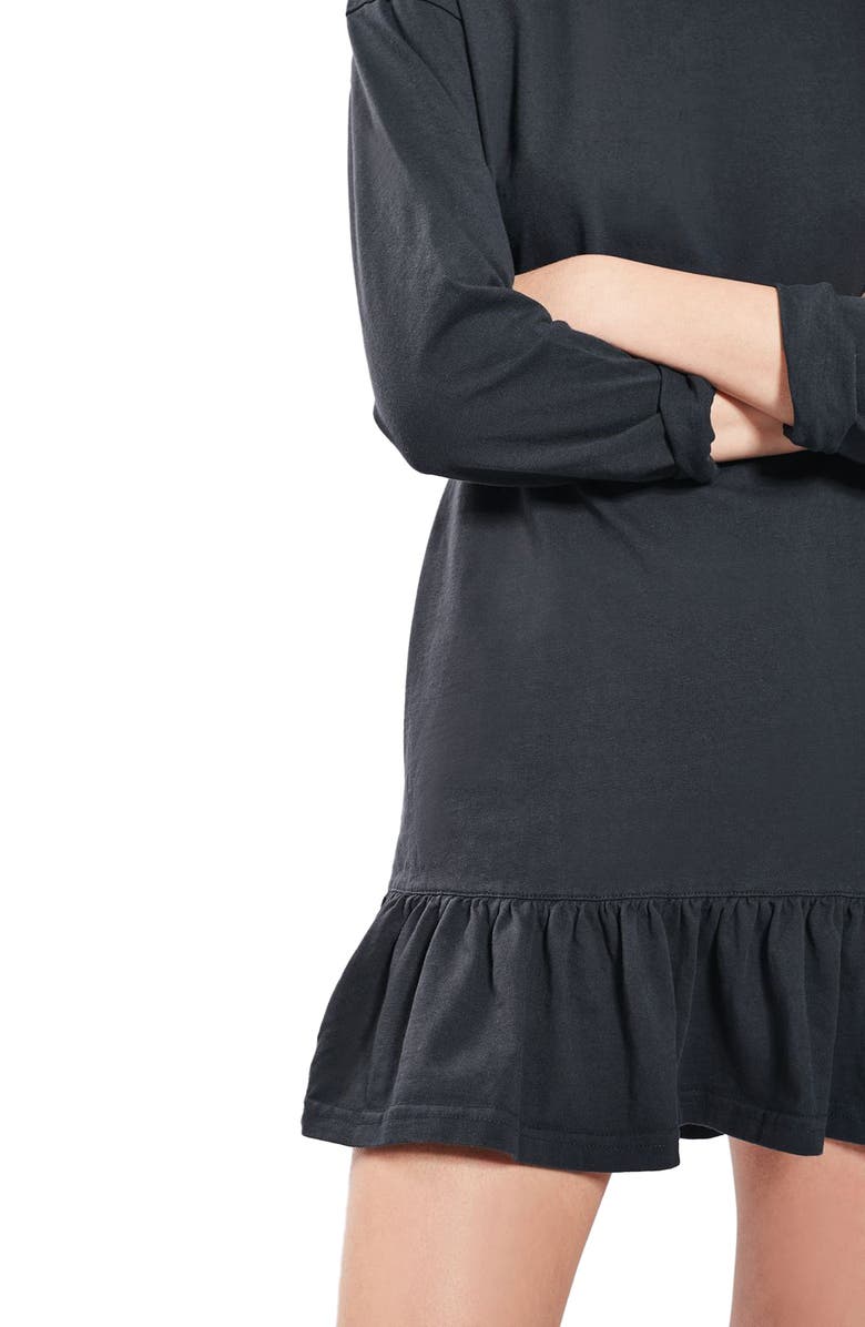 Topshop Ruffle Hem Tunic, Alternate, color, 