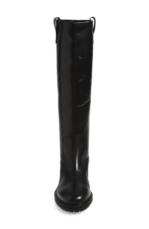Aeyde Henry Knee High Boot In Black