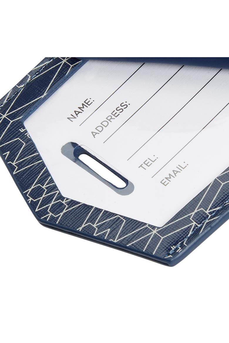 Signature Luggage Tag, Alternate, color, Blue