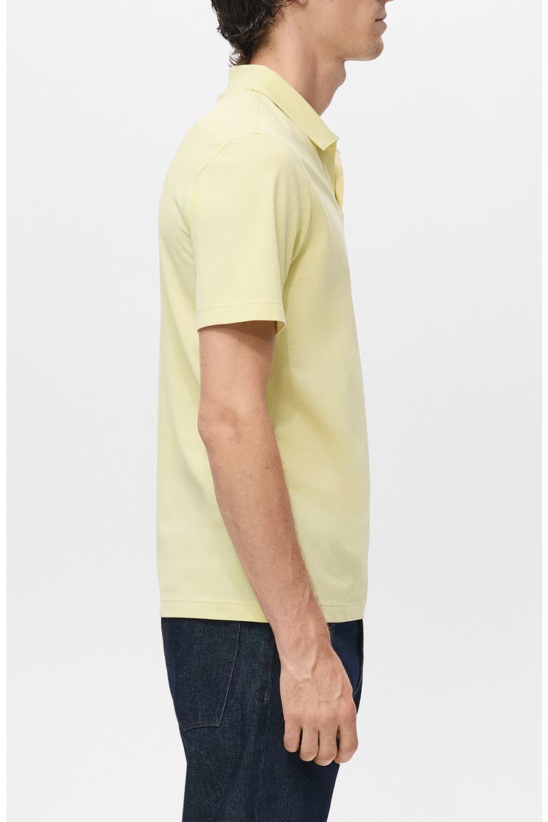 Slim Fit Johnny Collar Piqué Polo, Alternate, color, NEON YELLOW