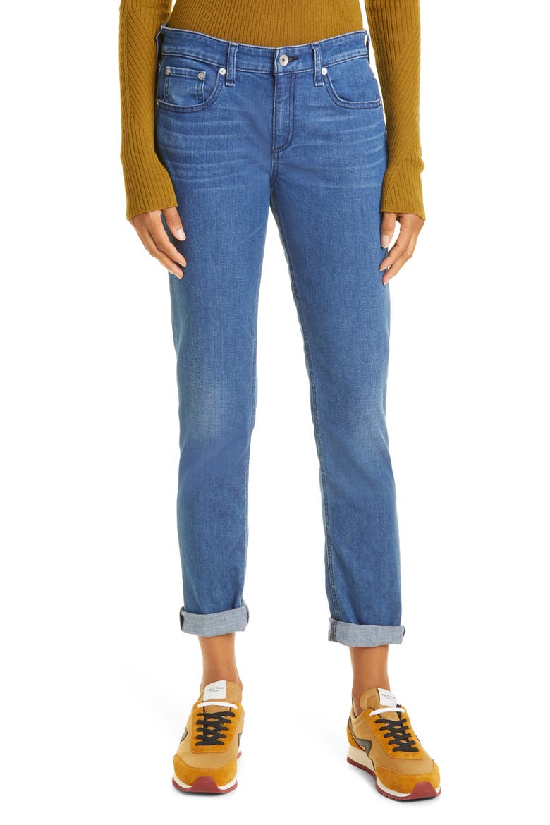 Dre Low Rise Slim Boyfriend Jeans, Main, color, CALIMET