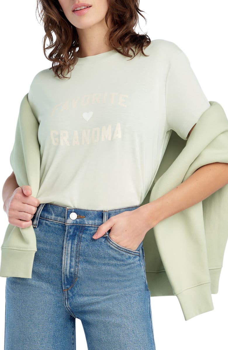 Favorite Daughter The Favorite Grandma T-Shirt, Main, color, Light Sage/ Pale P